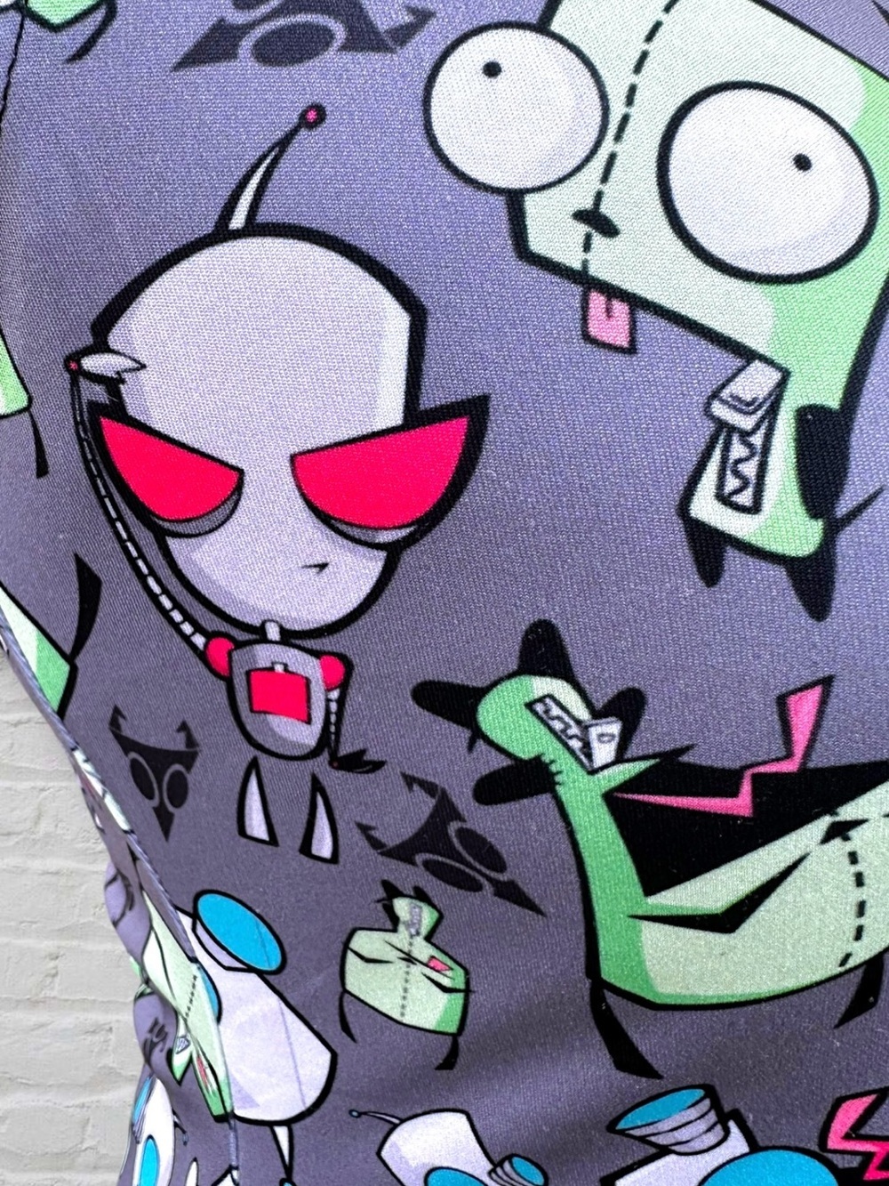 NWOT Oddity Apparel Invader Zim GIR Purple Skater Dress Angelyques Pixels Sz M - Picture 5 of 9